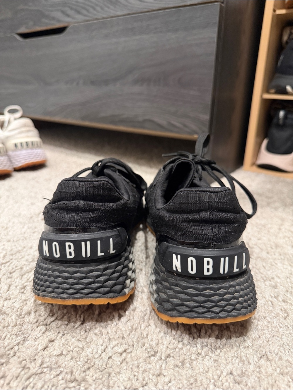 NOBULL Black Knit Trainers with Gum Outsole
